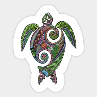 HONU - tribal sea turtle Sticker